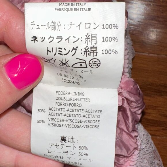 Pinco Pallino Imelde & Stefano Cavalleri Girls Designer Lace Bubble Dress Size 6 - Picture 8 of 12